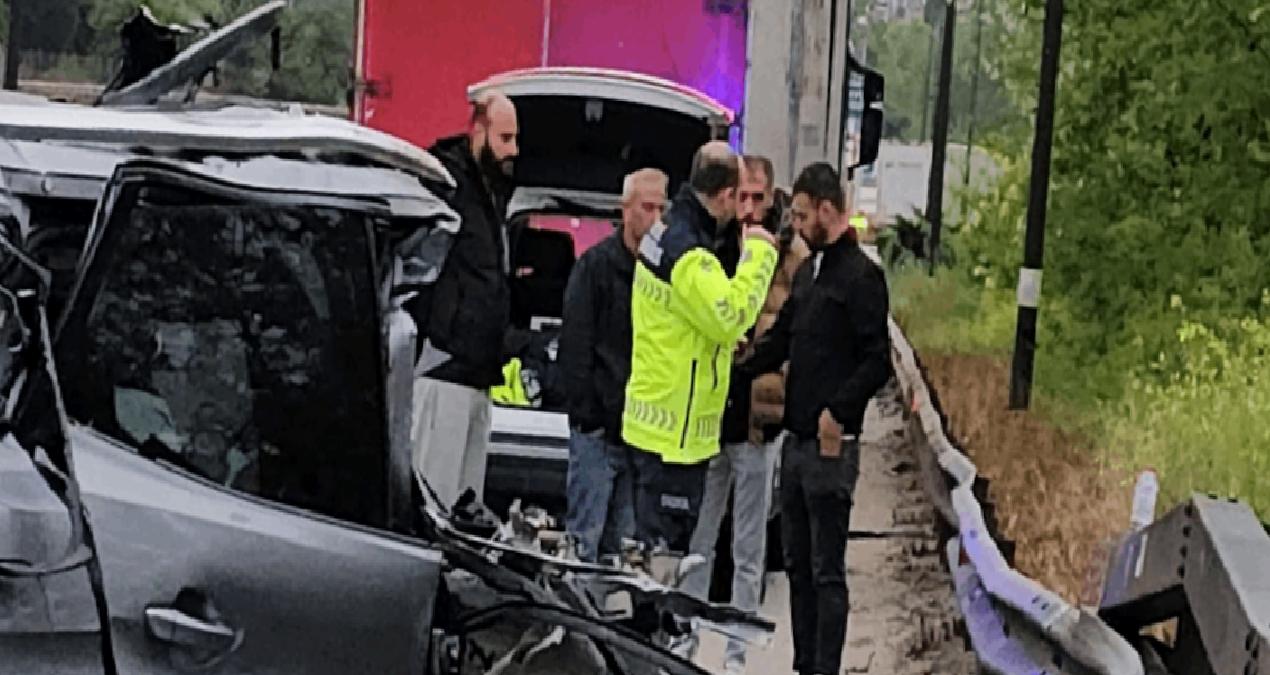 TIR’a arkadan çarpan cipin sürücüsü yaralandı