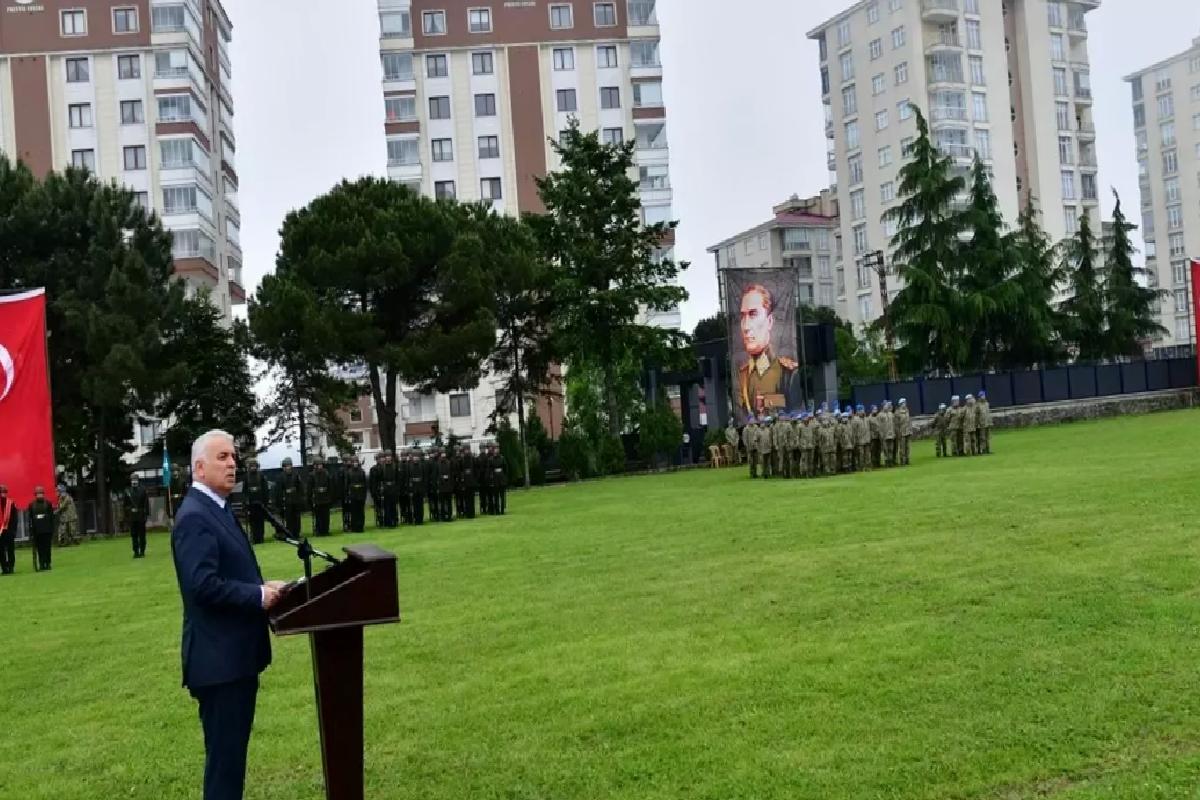 Trabzon ve Bayburt’ta engelliler temsili askerlik yaptı