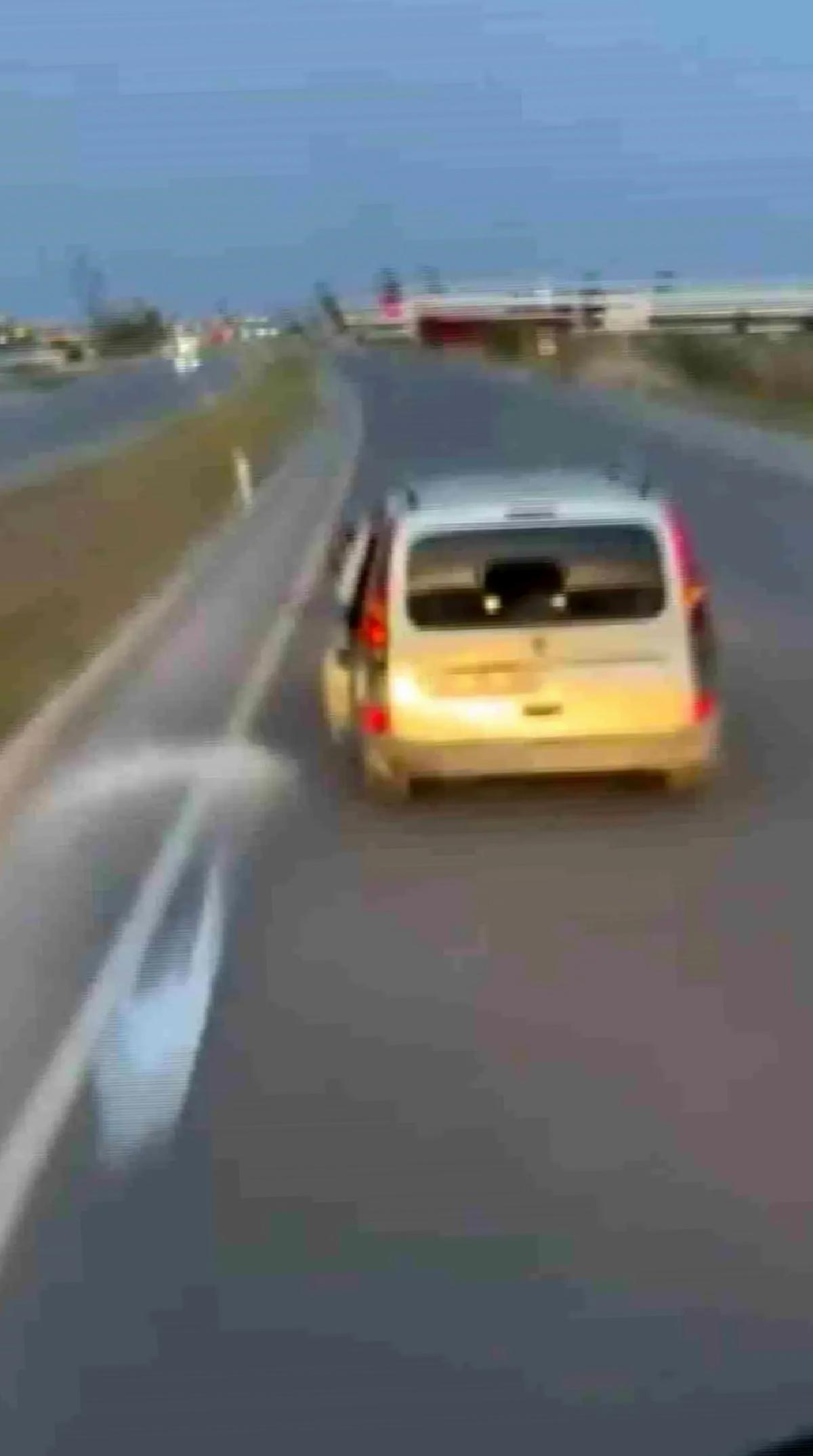Trafikte İçecek Fırlatan Sürücüye Ceza
