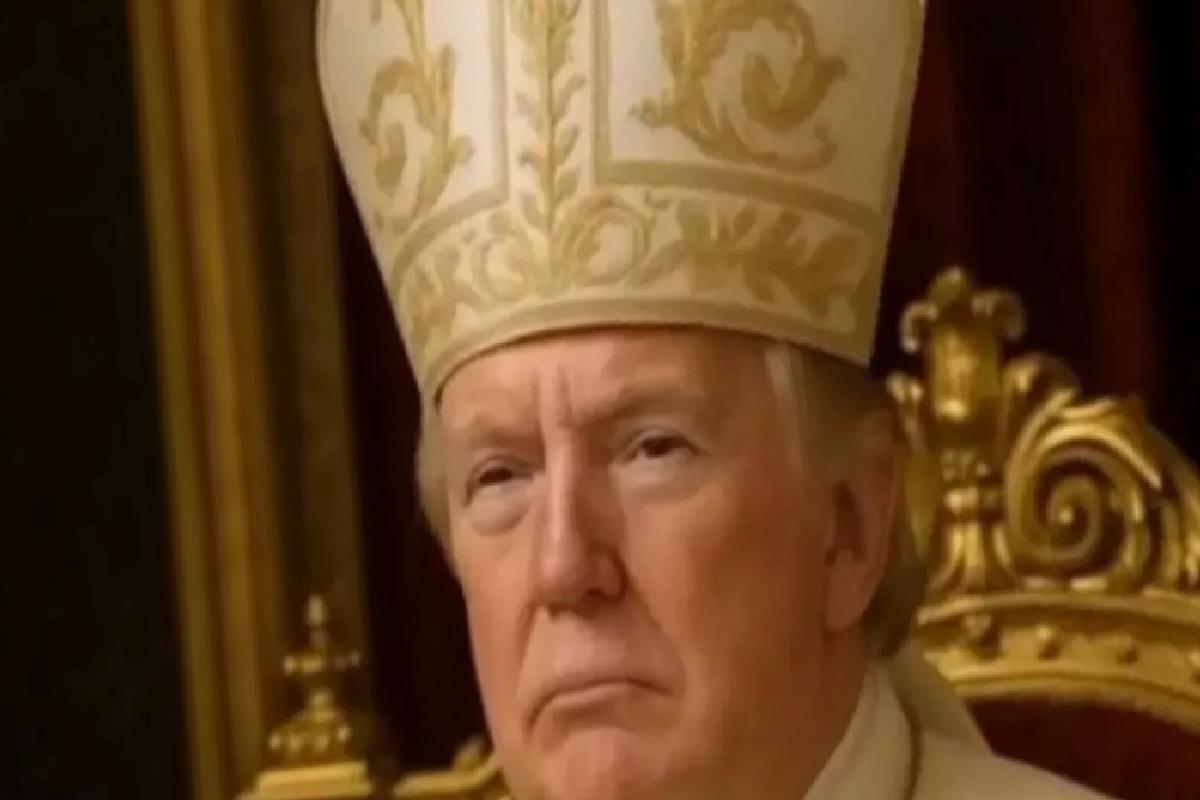 Trump’tan ‘Papa’ görseli sorusuna yanıt: Bunu yapan ben değilim
