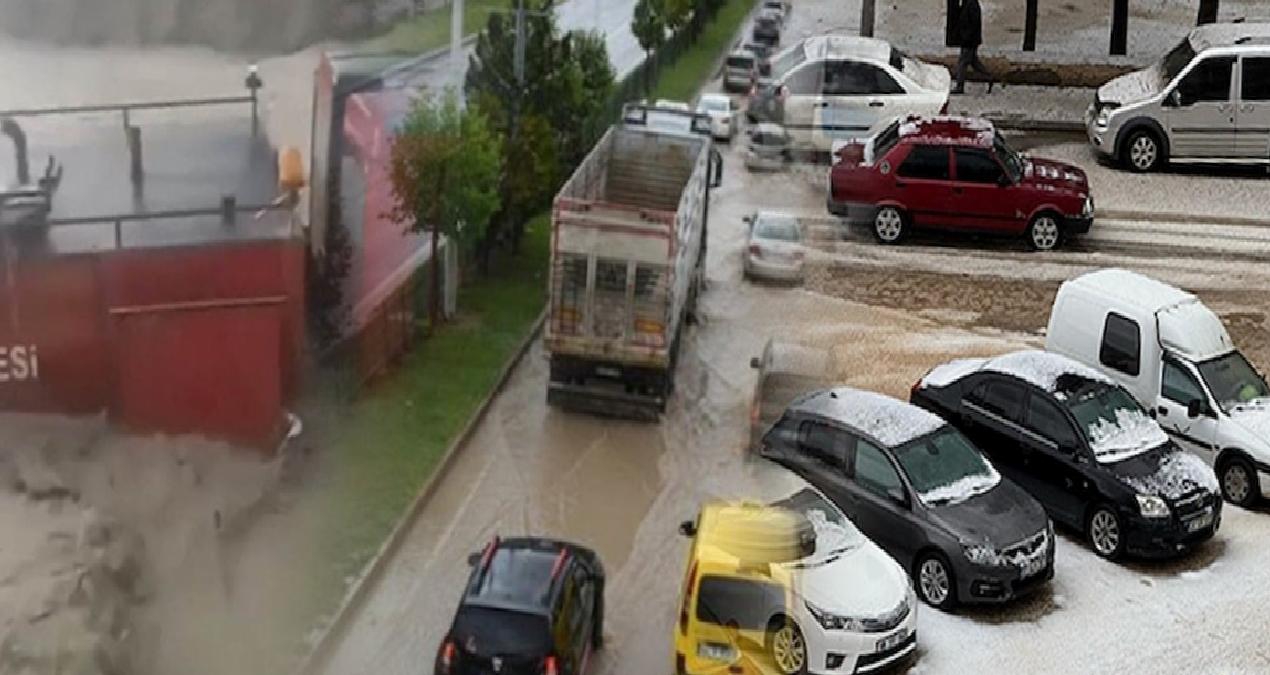 Türkiye’yi sağanak ve dolu vurdu: Araçlar yolda kaldı, tarım arazileri zarar gördü