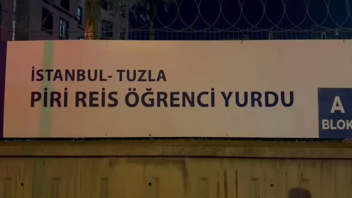 Tuzla’da öğrenci yurdunda yangın paniği