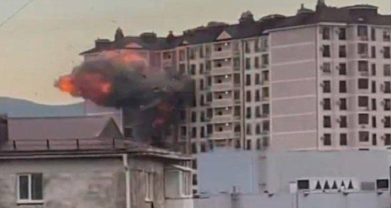 Ukrayna İHA’sı, Rusya’da apartman dairesini vurdu