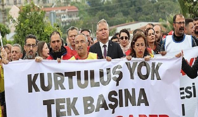Urla’da işçiye çifte bayram
