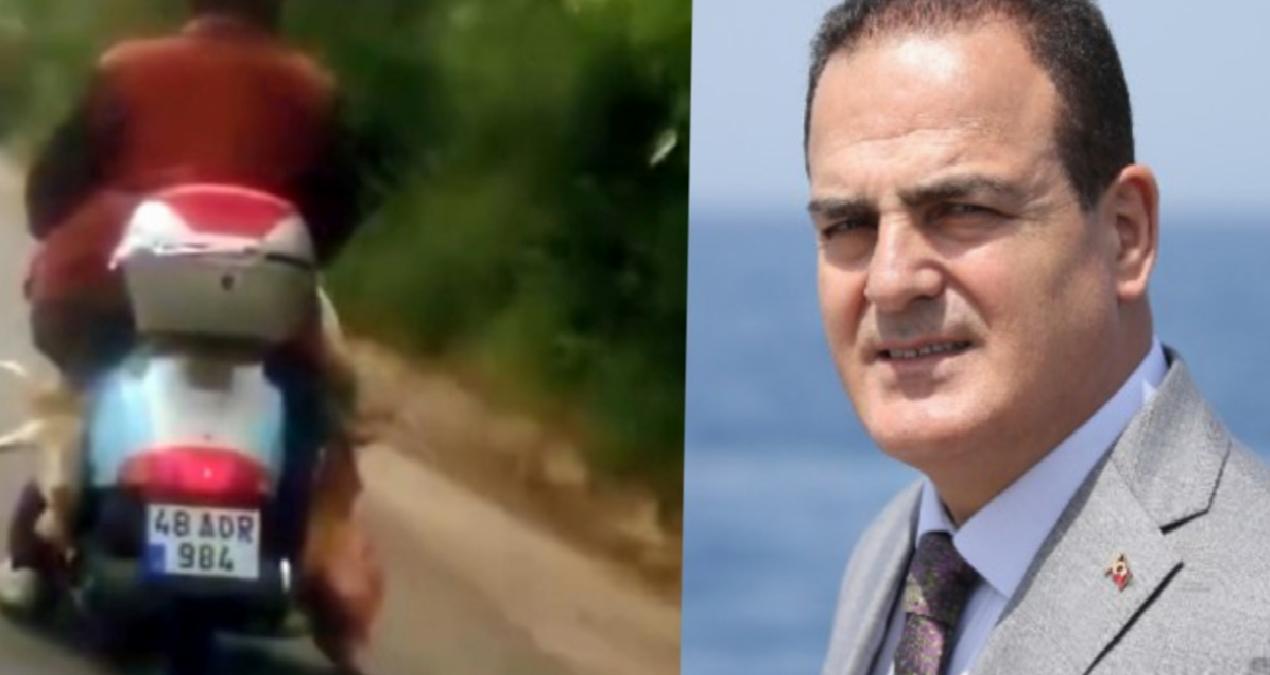 Vali vicdanları sızlatan görüntü diye paylaştı “Keçiyi motosikleti ile eziyet ederek götürdü”