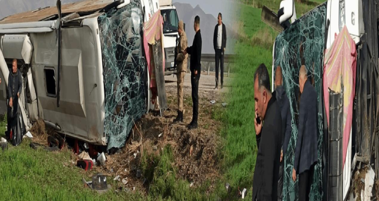 Van’da yolcu otobüsü devrildi: 28 kişi yaralandı