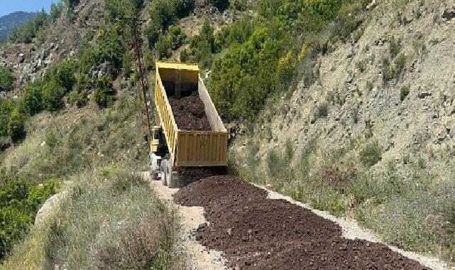 Yayla Kuzdere’de yol bakım çalışmaları