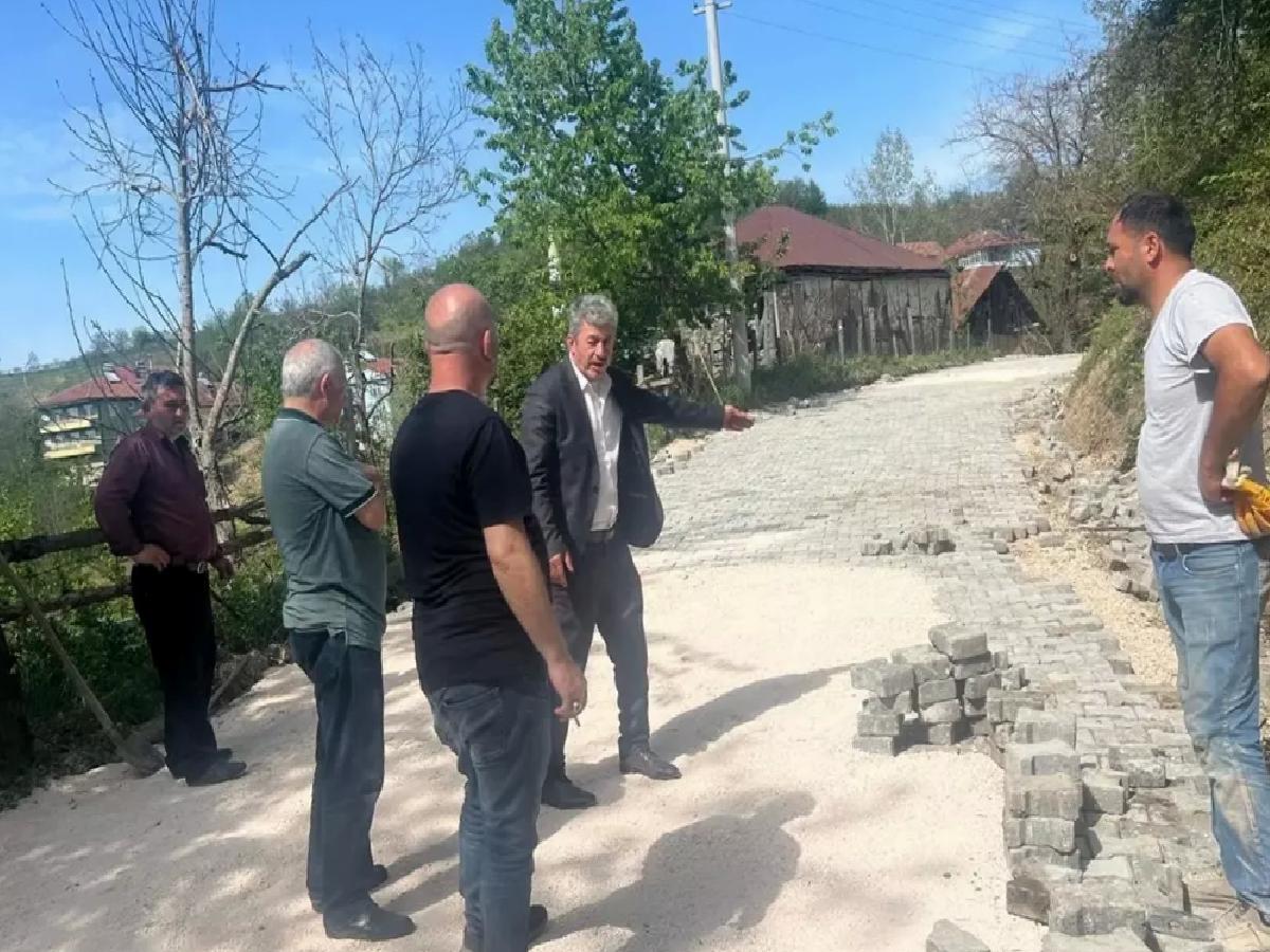 Yığılca’da Yol ve Altyapı Çalışmaları Devam Ediyor