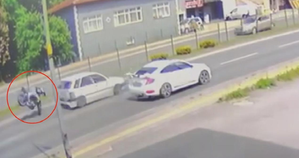 Zonguldak’ta motosiklet tellere çarptı: 1 yaralı